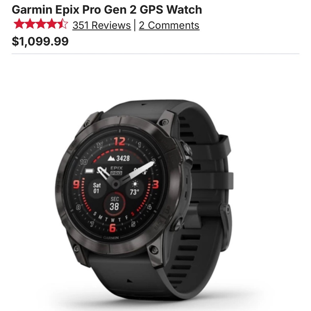 garmin Epix pro 2 sapphire edition 51mm brand new in box